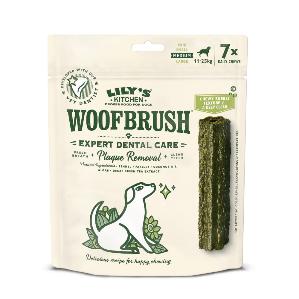 Lily's Kitchen Woofbrush Dental Sticks for Medium Dogs - 7 x 28g