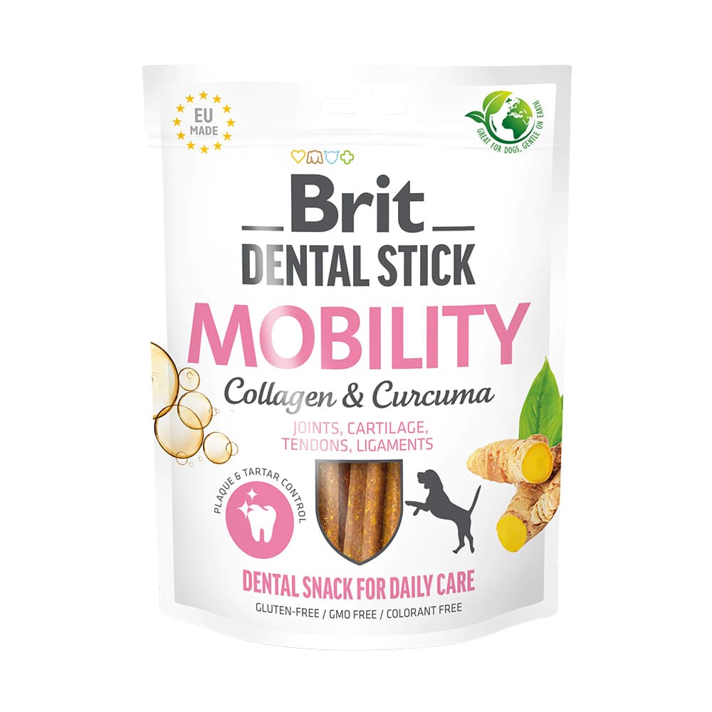 Brit Dental Stick Mobility with Collagen & Curcuma - Saver Pack: 3 x 251g (21 Sticks)