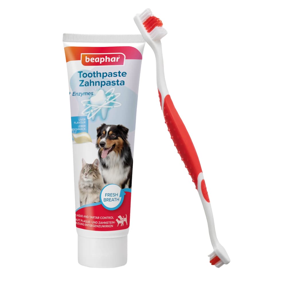 Beaphar Toothcare Set - Toothpaste + Toothbrush (100g)