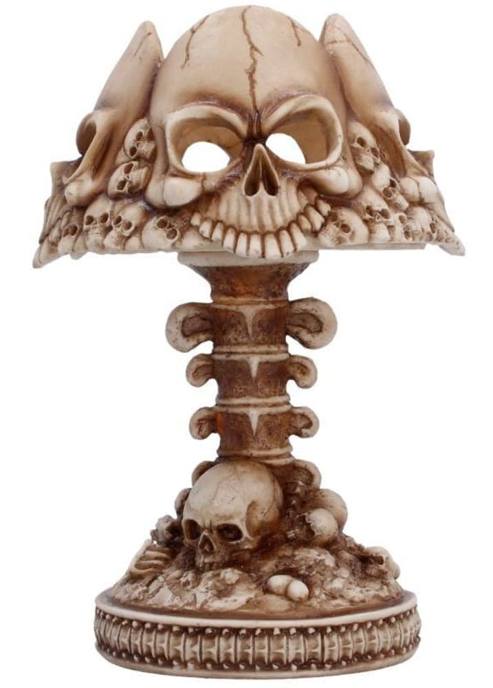 Nemesis Now Bone Last Light Gothic Skull Lamp