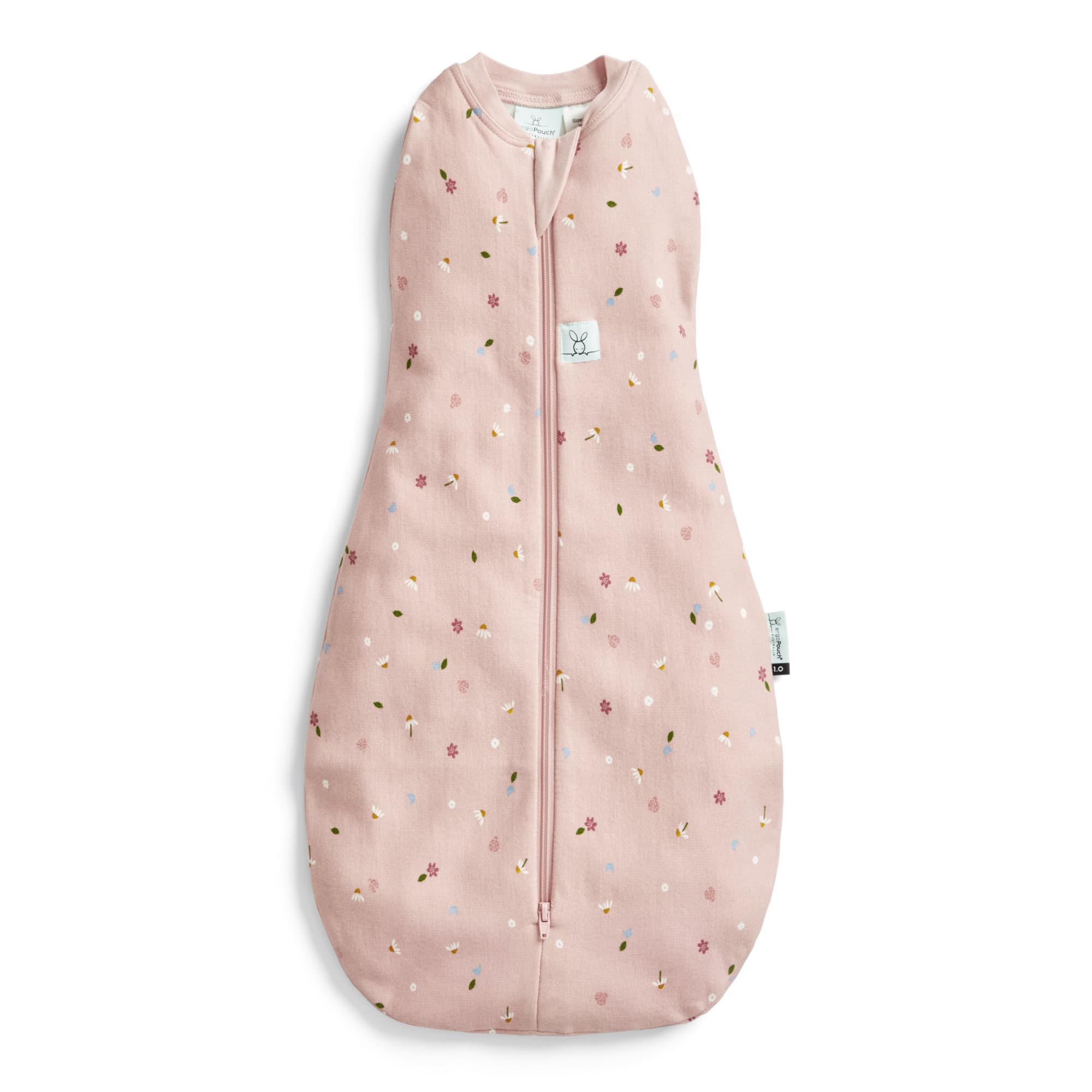 ergoPouch Organic Summer Cocoon Swaddle Bag | 0.2 TOG | 0-3 months (Colour: Daisies)