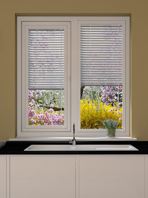 Brushed Steel Perfect Fit Venetian Blind | Made to Measure | Modern Look | Durable