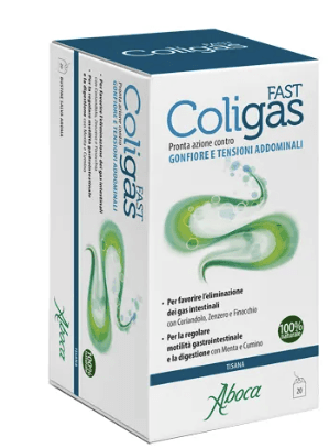 Coligas Fast tisana contro gonfiori e tensioni addominali 20 filtri