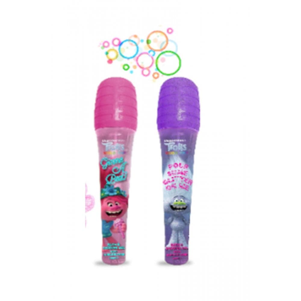 Trolls Dreamworks Trolls World Tour Dreamworks Bath Bubble Blowers 2 x 100ml and Bath Puff Trolls Dreamworks