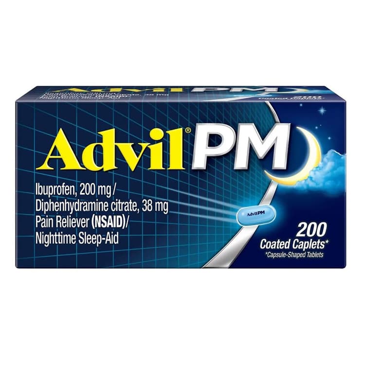 Advil PM, Pain Reliever / Nighttime Sleep Aid, 200 Caplets