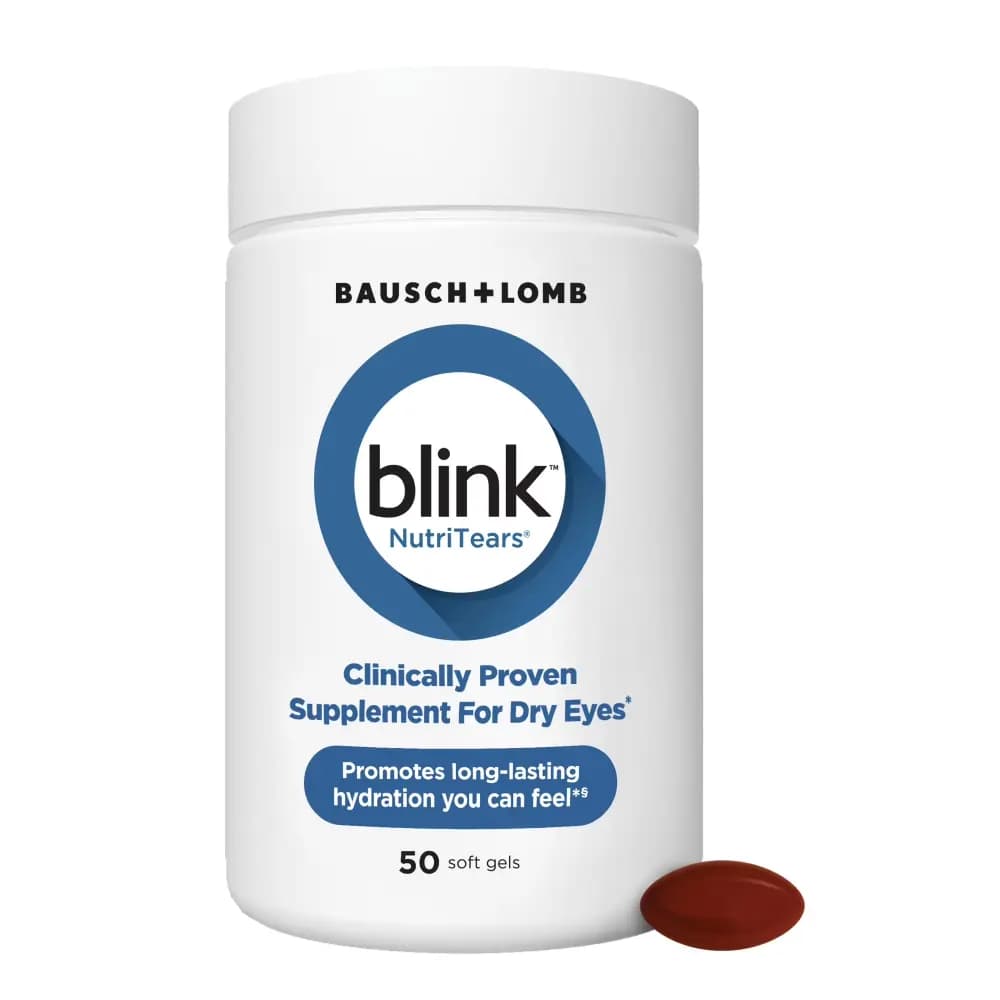 Blink NutriTears Dry Eye Care Softgels with Lutein and Zeaxanthin 50 Count