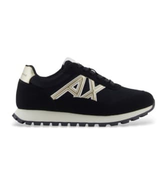 A|X Armani Exchange for woman. XW002150AF19388MC077 Trainers Ax black (37.5), Flat, Laces, Casual