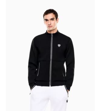 EA7 for man. 8NPM19_PJ4EZ Train Premium Shield Sweatshirt black (S), Casual, Sport, Cotton, Long sleeve
