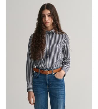Gant for woman. 4300214 Regular Fit striped poplin shirt (40), Casual, Cotton, Long sleeve