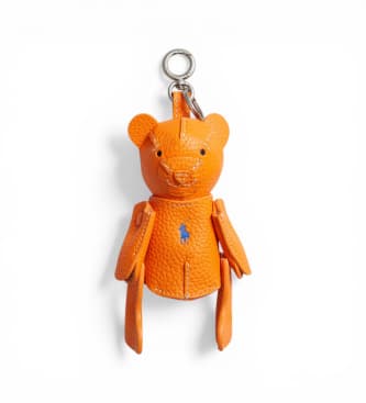 Polo Ralph Lauren for woman. 427P13276006 Orange Bear bag charm (OSFA), Casual, Leather