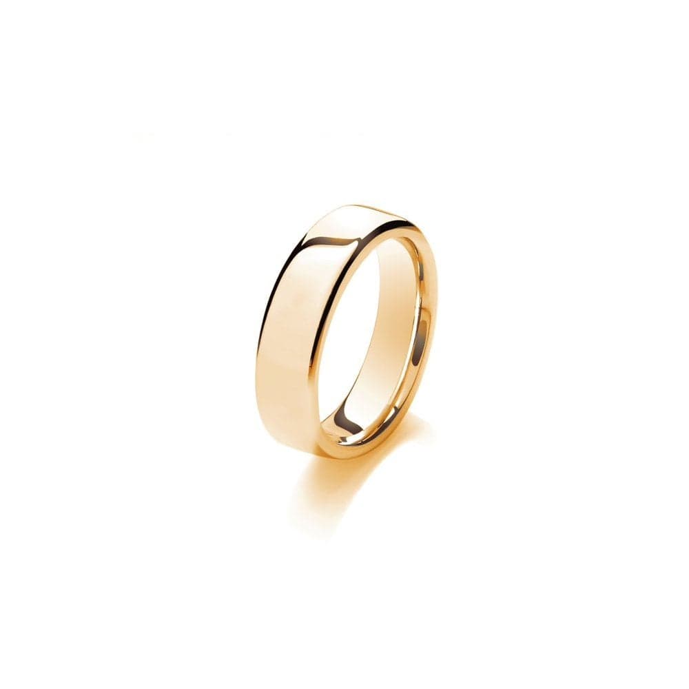 Faith Wedding Rings 9ct Soft Court Lightweight 6.85g 6mm Ring (All Sizes Available To Order and Also Available in White Gold and Rose Gold)