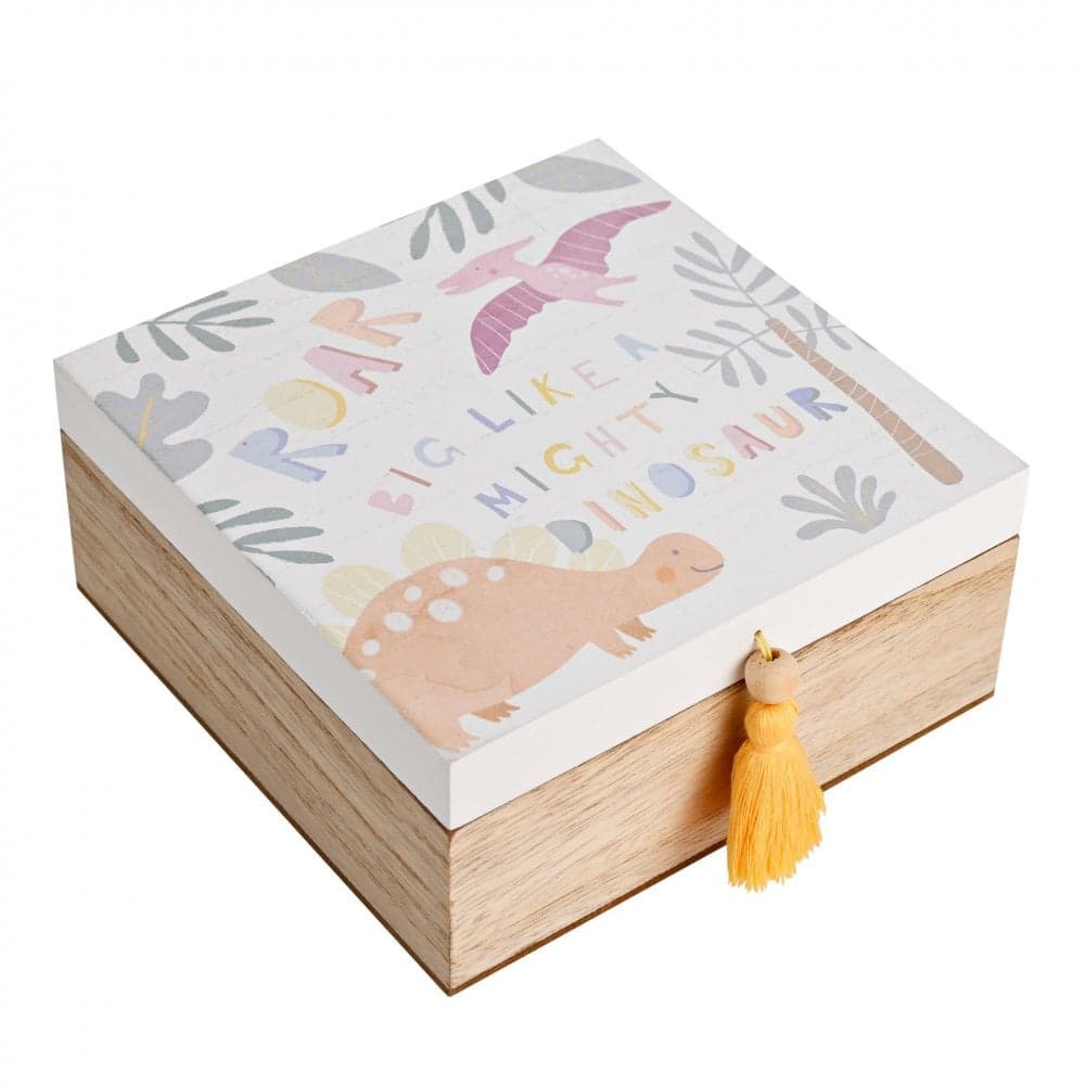 Celebrations Petit Cheri Dinosaur Roar Keepsake Box H80, W156, D154mm