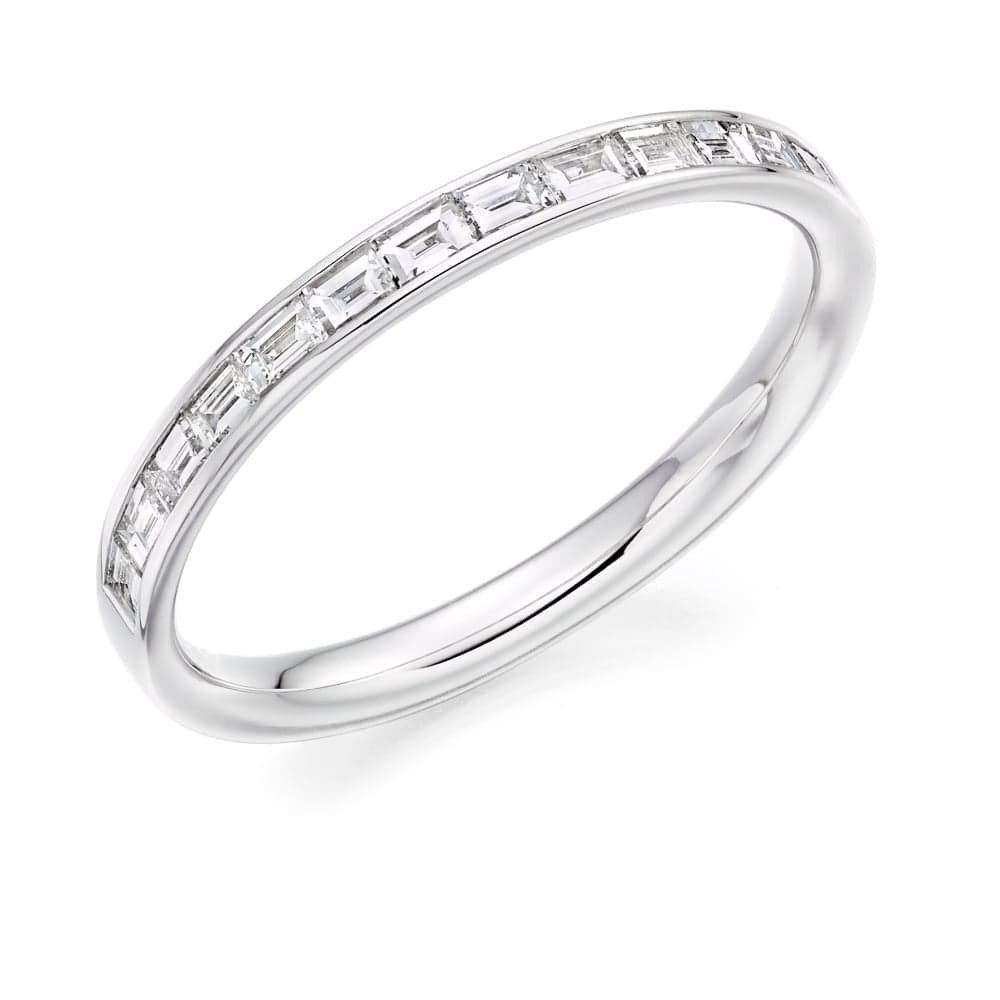 Faith Diamonds Palladium 0.40cts Baguettte Cut Eternity