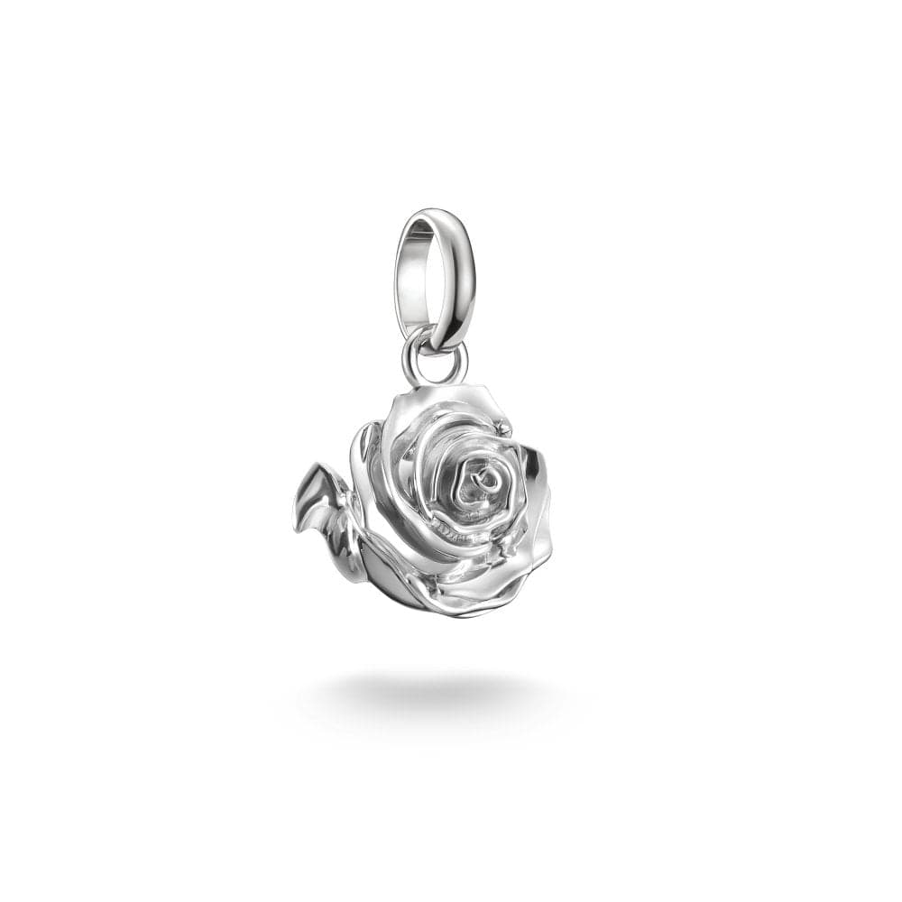 Thomas Sabo Charm Club Connect Rose Blossom Charm Pendant 1.8 x 1.1cm