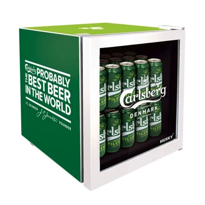 Carlsberg Branded Glass Door Display Mini Fridge Drinks Cooler