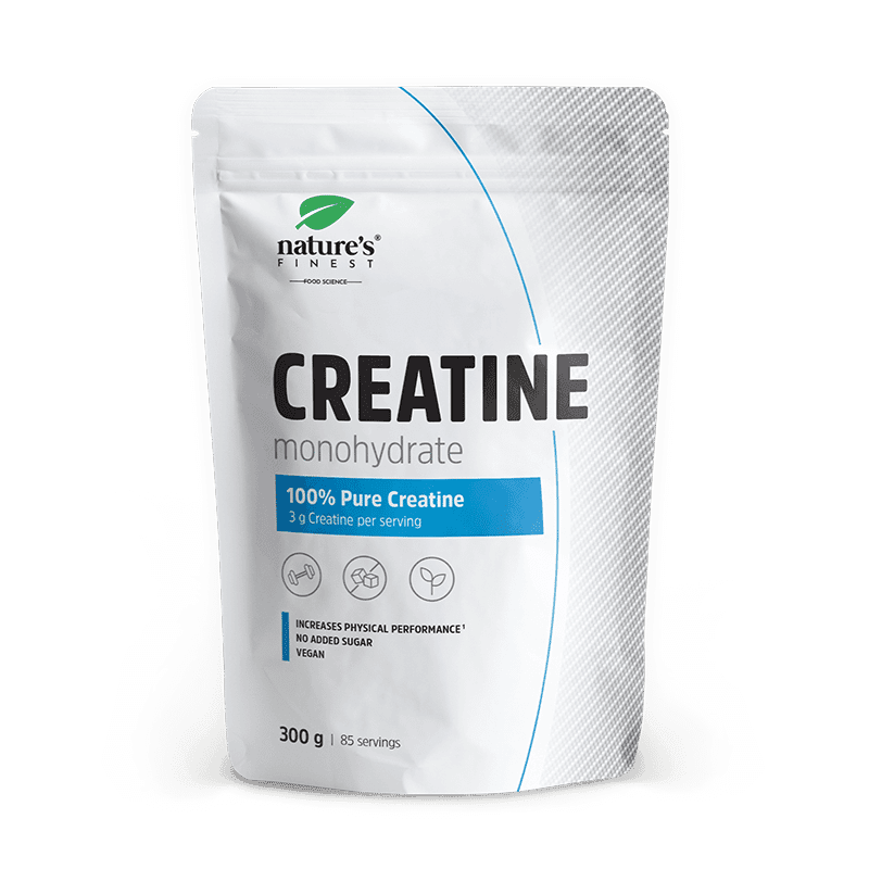 Nature's Finest Creatine Monohydrate | 100% pure creatine for high-intensity training + athletic performance | 3g creatine, 85-day vegan supply