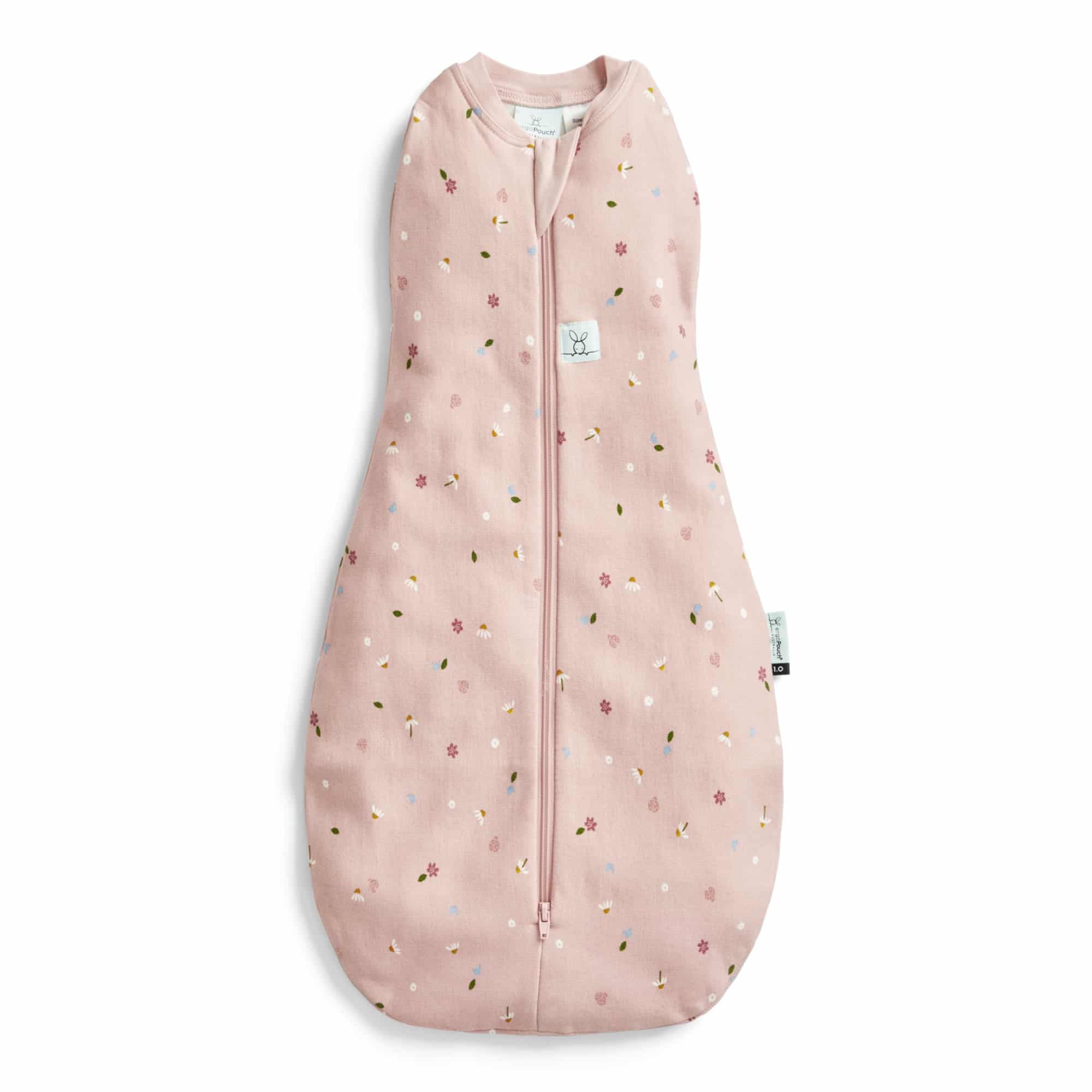 ergoPouch Organic Summer Cocoon Swaddle Bag | 0.2 TOG | 0-3 months - Daisies