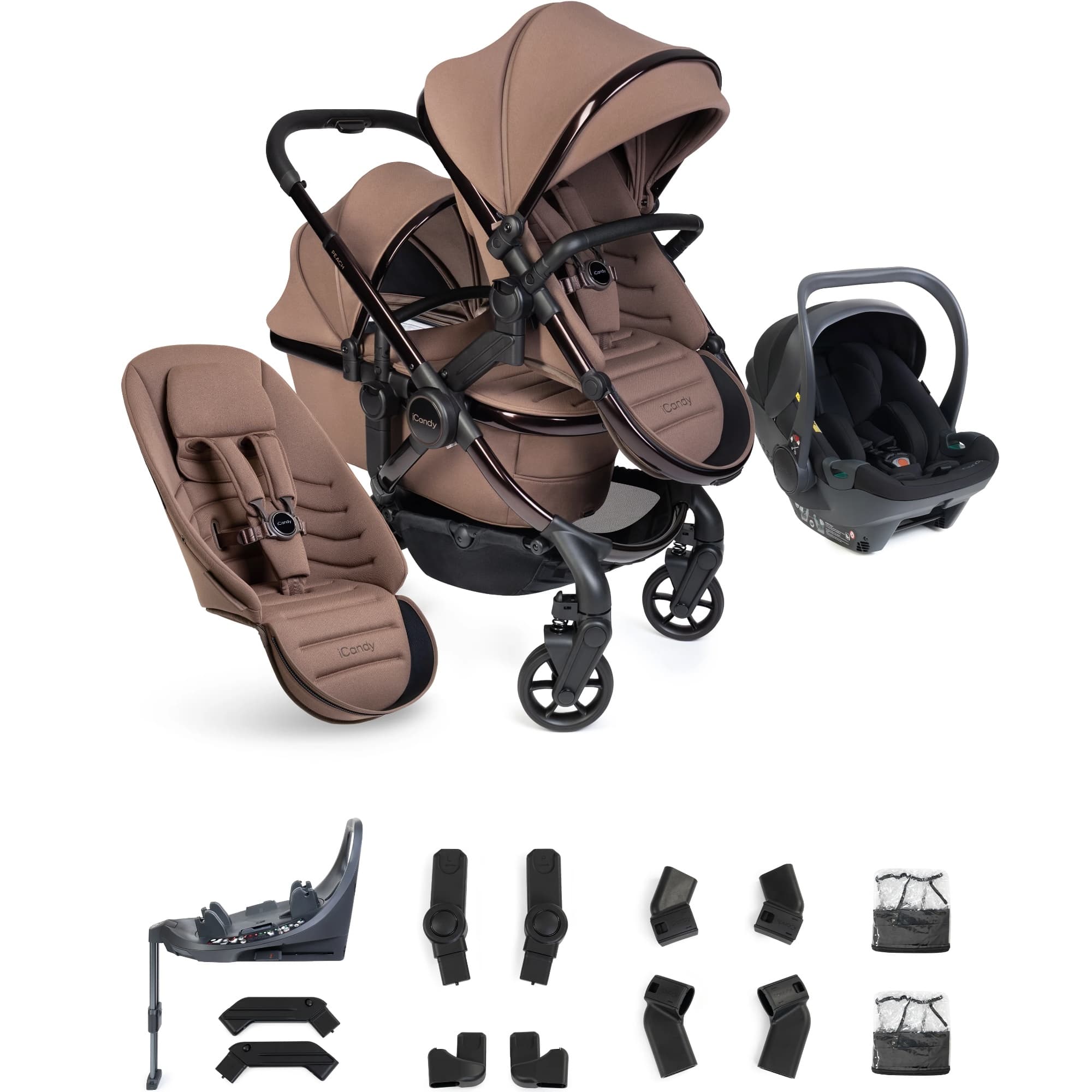 iCandy Peach 8 EDITIONS Double with Cocoon 360 and Base - Coco