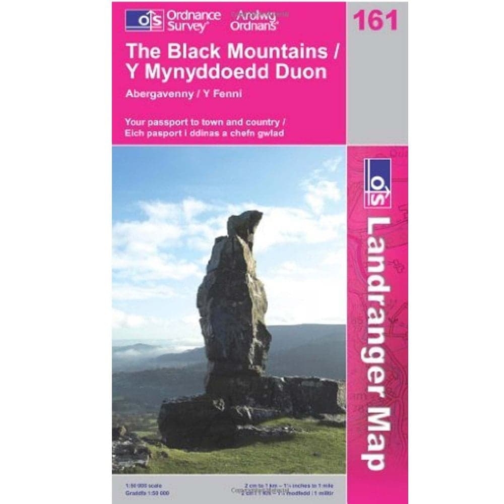 Ordnance Survey Landranger Map 161 The Black Mountains (OLDER)