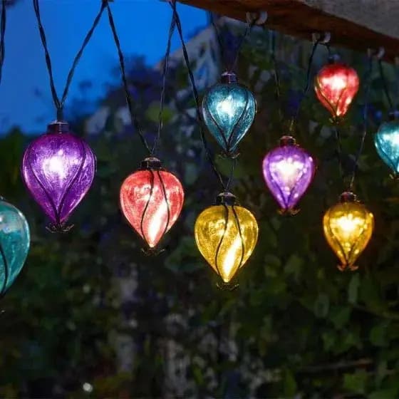 Balloon Rainbow String Lights - Set of 10
