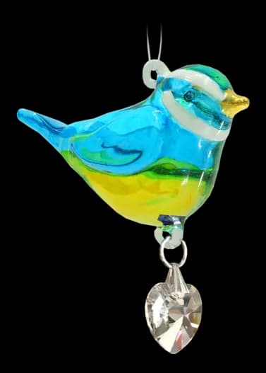 Fantasy Glass Pretty Little
Bird - Blue Tit