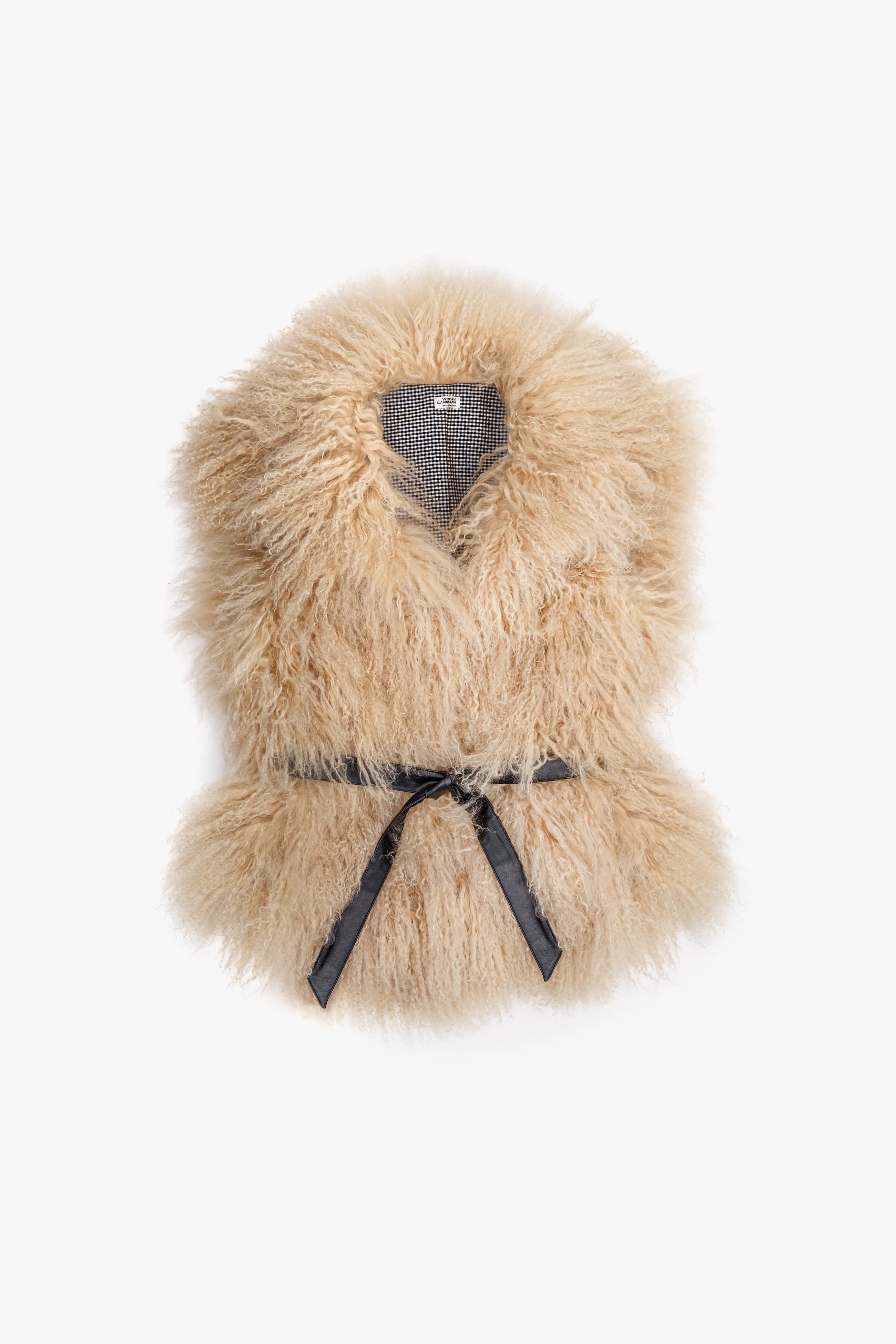 Curly Shearling Gilet-M
