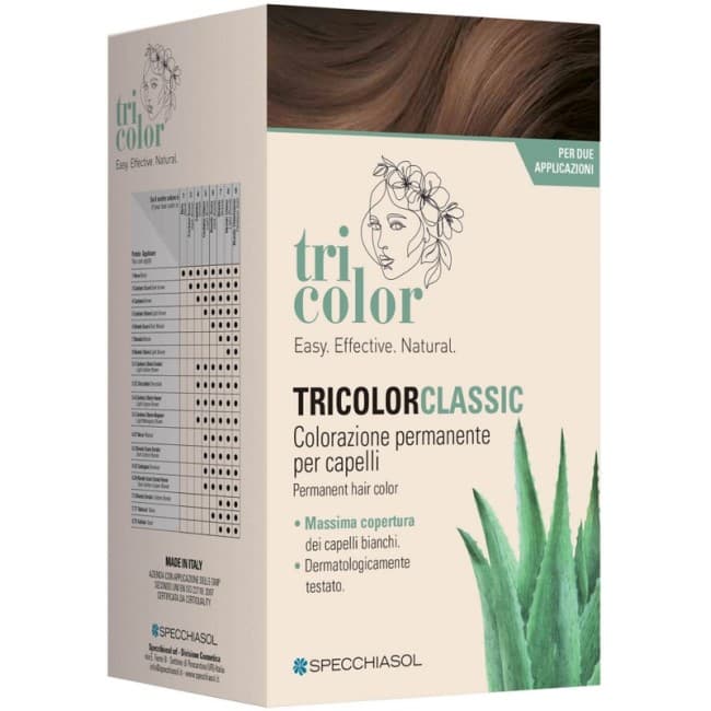 Specchiasol - Tricolor Classic 5,5 Mogano 2 Tubi 50 Ml + 2 Shaker 50 Ml + 4 Bustine 8 Ml