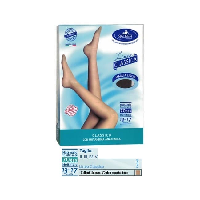 Desa Pharma - SAUBER CLASSICO COLLANT 70 DENARI MAGLIA LISCIA CAMEL 5