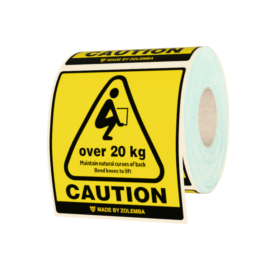 DHL 20kg label Zolemba, 75mm x 75mm, 500 labels, permanent